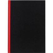 MILFORD NOTEBOOK A5 100 LEAF RED AND BLACK