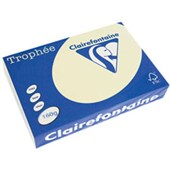 TROPHEE COLOURED PAPER A4 160GSM PASTEL YELLOW PACK 250