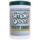 SIMPLE GREEN INDUSTRIAL SAFETY TOWELS EXTRA STRONG TUB 75 SHEETS