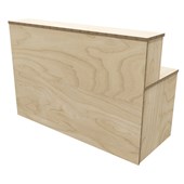 ZEALAND RECEPTION COUNTER WITH DESK NELSON W1700 X D700 X H1125MM PREMIUM PLY