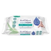 EARTH SMART AQUA BABY WIPES ALOE VERA AND VITAMIN E PACK 72