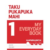 WARWICK MY TOPIC BOOK 1 TAKU PUKAPUKA MAHI UNRULED 32 LEAF