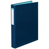 COLOURHIDE RING BINDER PE 2D 25MM A4 NAVY