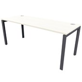 ZEALAND NOVAH DESK W1200 X D600 X H725MM BLACK BASE COASTAL ELM TOP