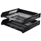 STACKABLE TRAY LANDSCAPE BLACK