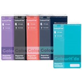 COLOURHIDE NOTEBOOK REPORTER 200 PAGE ASSORTED