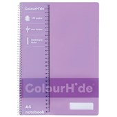 COLOURHIDE NOTEBOOK A4 120 PAGE PURPLE