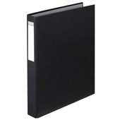 COLOURHIDE RINGBINDER PE 2D A4 25MM BLACK