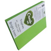 TROPHEE COLOURED PAPER A4 160GSM BRIGHT GREEN PACK 100