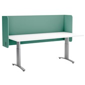 ACOUSTIC DESK SCREEN POD 12MM 1200 X 600MM TURQUOISE