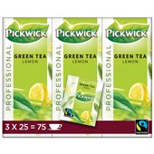 PICKWICK FAIRTRADE TEA BAGS GREEN TEA LEMON PACK 25