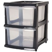 TAURUS STORAGE ORGANISER 2 DRAWER GREY