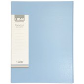 LEDAH DISPLAY BOOK 20 POCKET A4 PASTEL BLUE