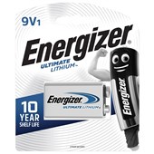 ENERGIZER BATTERY LITHIUM 9V PACK 1