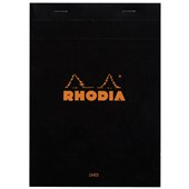 RHODIA BLOC PAD NO16 A5 LINED BLACK