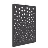 ACCENT SONIC ACOUSTIC HANGING SCREEN H2250 X W1800MM BUBBLE CHARCOAL GREY