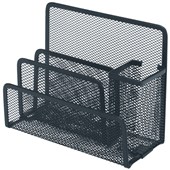 ESSELTE METAL MESH DESK ORGANISER BLACK