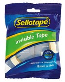 SELLOTAPE INVISIBLE TAPE W12MM X L66M TRANSPARENT