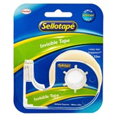 SELLOTAPE INVISIBLE TAPE ON DISPENSER W18MM X L33M TRANSPARENT