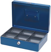 ESSELTE CLASSIC CASH BOX 250 X 180 X 80MM SIZE 10 BLUE