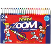 TEXTA ZOOM TWIST CRAYONS ASSORTED PACK 24