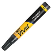 BIC VIVID PERMANENT MARKER FINE BULLET TIP 10MM BLACK