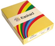 KASKAD COLOURED PAPER A4 80GSM GOLDCREST YELLOW PACK 500 SHEETS