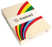 KASKAD COLOURED PAPER A4 80GSM CURLEW CREAM PACK 500 SHEETS