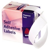 AVERY 937226 DMR10124W LABEL RECTANGULAR DISPENSER W101 X L24MM WHITE BOX 160