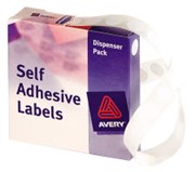 AVERY 937292 ROUND LABEL DISPENSER 18MM WHITE BOX 900