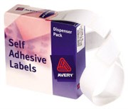 AVERY 937216 DMR1930W DISPENSER SELF ADHESIVE W19 X L30MM WHITE BOX 550