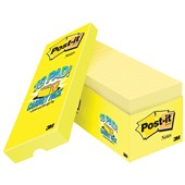 POSTIT 65418CP ORIGINAL NOTES 76 X 76MM YELLOW CABINET PACK 18