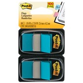 POSTIT 680BB2 FLAGS BRIGHT BLUE TWIN PACK 100