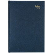 COLLINS NOTEBOOK 7MM RULED HARD COVER A5 96 LEAF BLUE