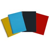 SPIRAX 512 NOTEBOOK 7MM RULED HARD COVER SPIRAL BOUND A4 200 PAGE ASSORTED COLOURS