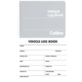 COLLINS VEHICLE LOG BOOK WIRO BOUND W160 X L135MM 65 LEAF