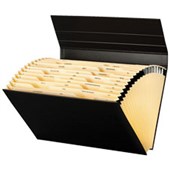 FM CONCERTINA FILE 19 DIVIDERS NO300 FOOLSCAP BLACK