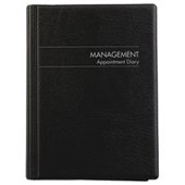 COLLINS DIARY MANAGEMENT APPOINTMENT MDA51P A5 BLACK DAY PER PAGE EVEN YEAR