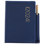 COLLINS DIARY POCKET PENCIL A72PP NAVY 2 DAYS PER PAGE PVC EVEN YEAR