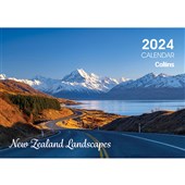 COLLINS ROSEBANK WALL CALENDAR W300 X L210MM NEW ZEALAND LANDSCAPES EVEN YEAR