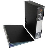 GBP DISPLAY BOOK 100 POCKET WITH CASE A4 BLACK