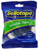 SELLOTAPE INVISIBLE TAPE W24MM X L66M TRANSPARENT