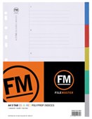 FM PP DIVIDER 5 TAB A4 COLOURED