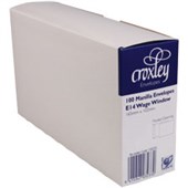 CROXLEY WAGE ENVELOPE MANILLA SEAL EASI WINDOW POCKET 75GSM E14 W165 X L102MM KRAFT BOX 100