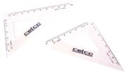 CELCO SET SQUARE 45 DEGREES 210MM CLEAR