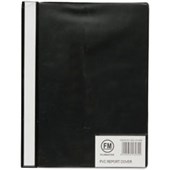 FM REPORT COVER WITH CARD HOLDER PVC A4 BLACK