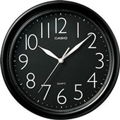 WALL CLOCK CASIO IQ011 ROUND BLACK 245MM DIAMETER