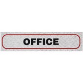 ROSEBUD SELF ADHESIVE SIGN ALUMINIUM W170 X L40MM OFFICE