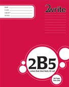 HARD COVER LECTURE BOOK 2WRITE QUARTO 2B5 7MM RULED 94 LEAF