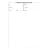 FAX MESSAGE PAD UNRULED A4 50 LEAF